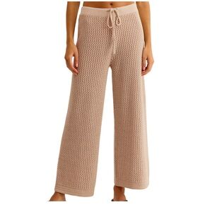 BNWT Z Supply Costa Crochet Pant - Natural